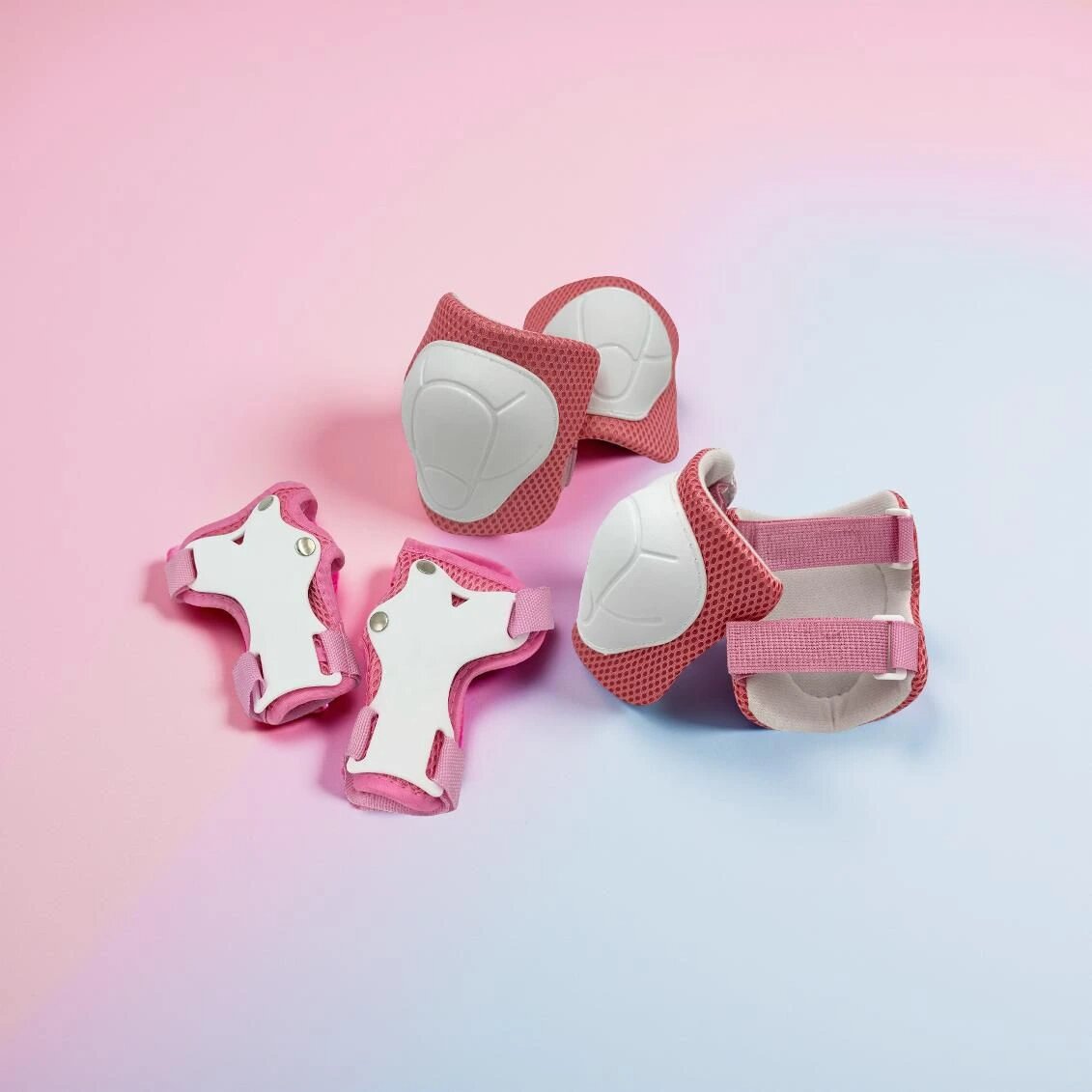 Sada 6 dětských chráničů Skitt, velikost S, Růžová lifestyle 8